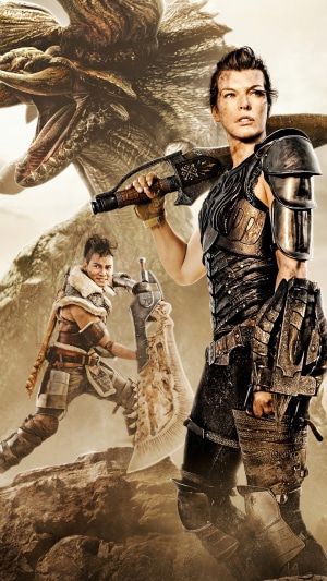 Milla Jovovich and Tony Jaa from Monster Hunter