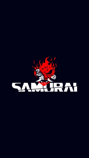 Samurai logo from Cyberpunk 2077