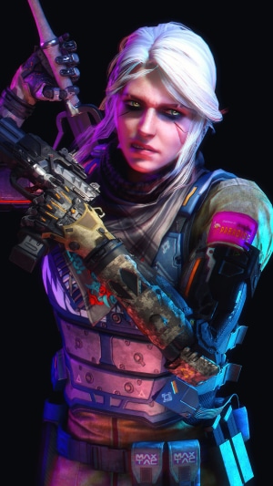 Ciri from Cyberpunk 2077