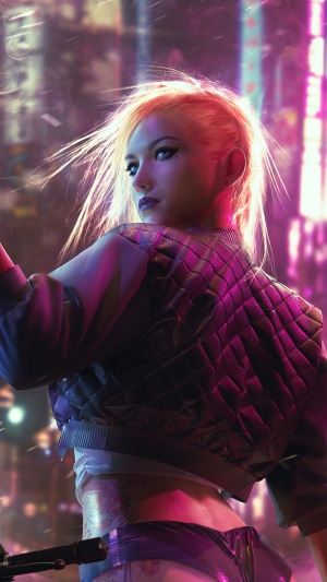 Girl from Cyberpunk 2077