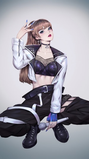 Lisa from BLACKPINK in Anime Art