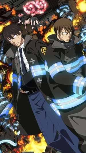 Takehisa Hinawa and Shinra Kusakabe from Fire Force