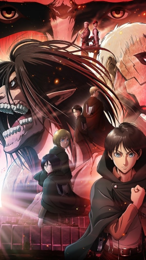 Attack on Titan Characters and Titans Collage