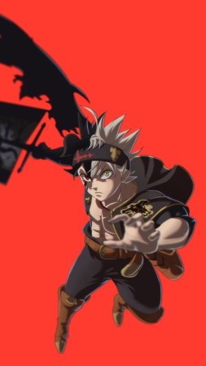 Asta from Black Clover with a sword