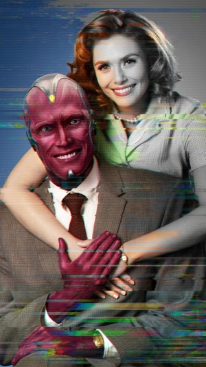 Vision and Wanda Maximoff from WandaVision