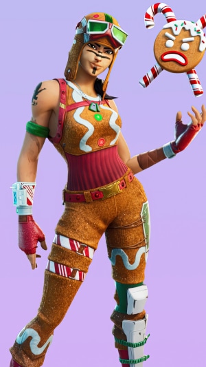 Gingerbread Renegade Raider from Fortnite