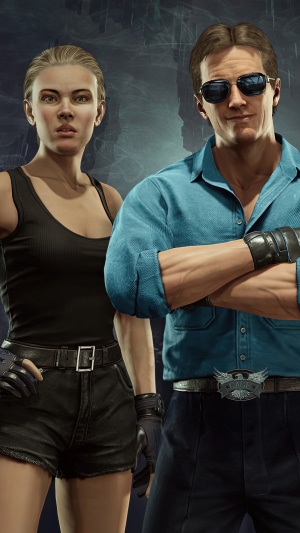 Johnny Cage and Sonya Blade from Mortal Kombat 11