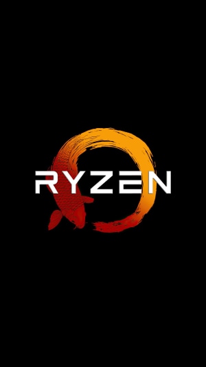 Ryzen logo with Koi fish
