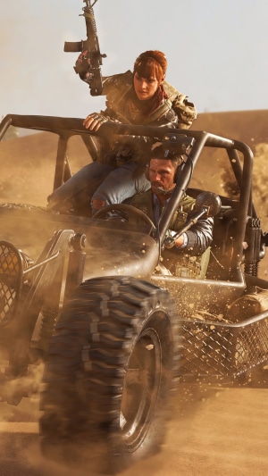 Call of Duty Black Ops Cold War desert buggy chase