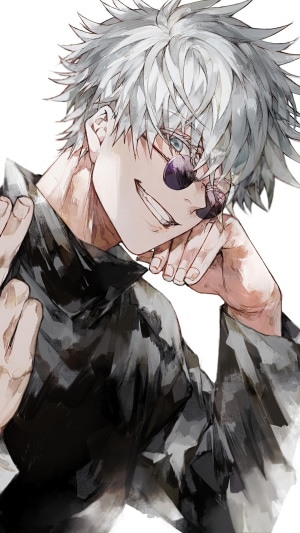 Satoru Gojo from Jujutsu Kaisen with Glasses