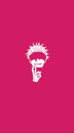 Satoru Gojo from Jujutsu Kaisen Minimalist Art