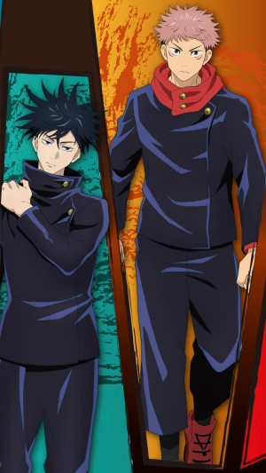 Megumi Fushiguro and Yuji Itadori from Jujutsu Kaisen