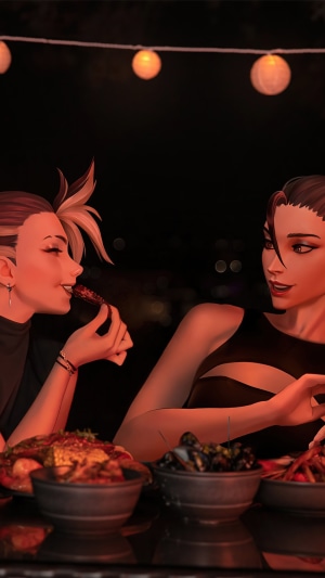 Akali and Kai'Sa from KDA in League of Legends