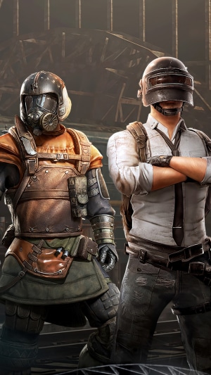 Two characters from PUBG Mobile