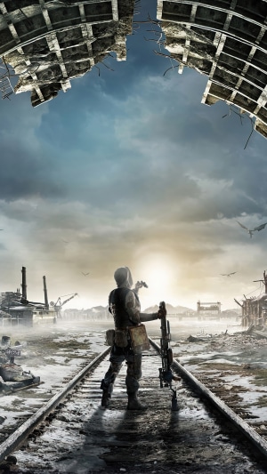 Metro Exodus: Artyom on Train Tracks