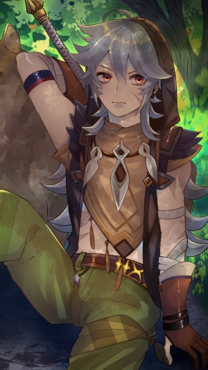Razor from Genshin Impact in a forest