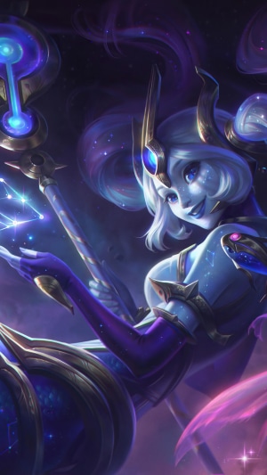 Cosmic Nami from League of Legends Splash Art