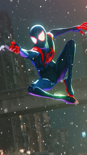Marvel's Spider-Man: Miles Morales in a city