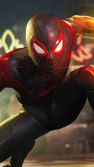 Miles Morales from Marvel's Spider-Man in action