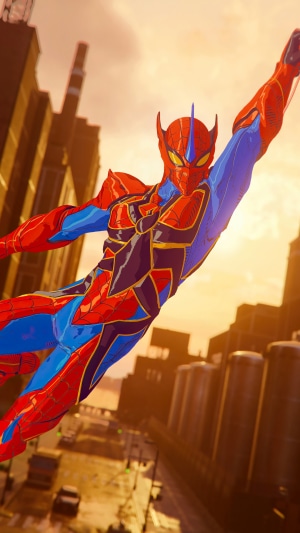 Spider-Man from Marvel's Spider-Man in a comic-style suit