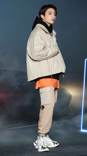 Jungkook from BTS in Fila photoshoot