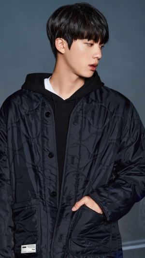 Jin from BTS photoshoot