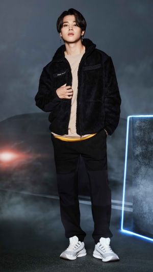 Jimin from BTS in Fila photoshoot