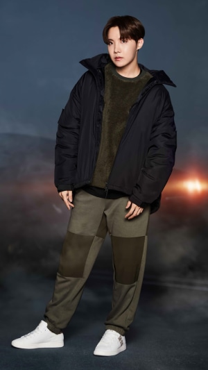 J-Hope from BTS posing in a studio