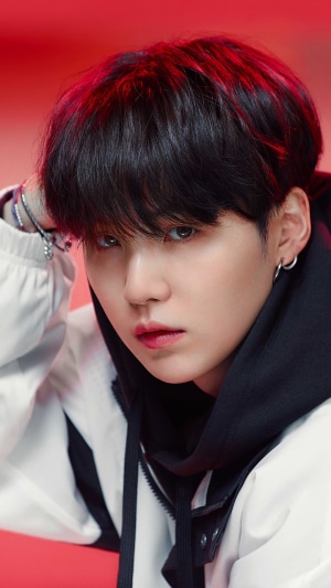 Suga from BTS Photoshoot Close-Up