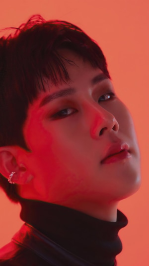 Joohoney from Monsta X close-up portrait