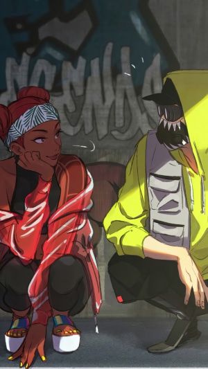 Lifeline and Octane from Apex Legends