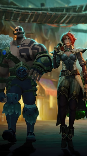Braum and Miss Fortune from League of Legends