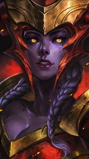 Shyvana from League of Legends Character Artwork