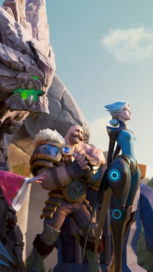 Braum and Camille from League of Legends Wild Rift