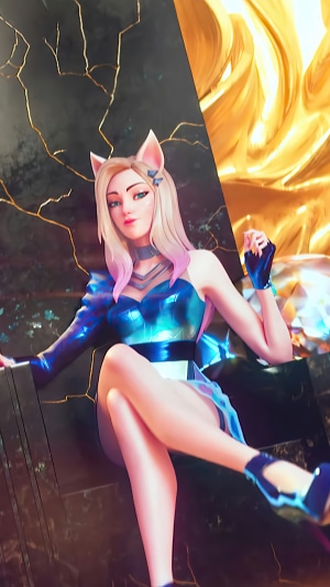 KDA Ahri and Seraphine from League of Legends