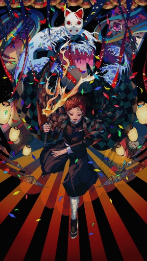 Tanjiro Kamado from Demon Slayer Kimetsu no Yaiba