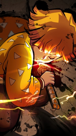 Zenitsu Agatsuma from Demon Slayer Kimetsu no Yaiba