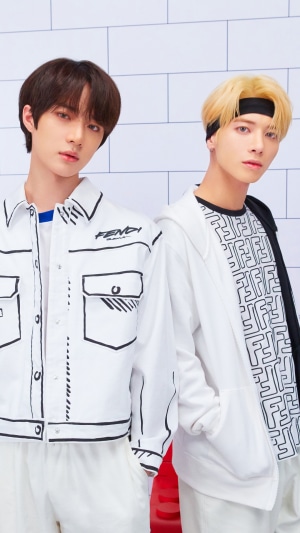 TXT Beomgyu and Taehyun Fendi collaboration