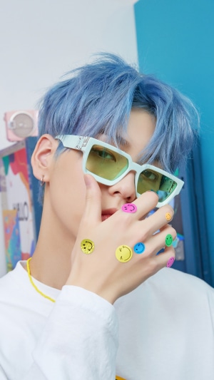 Soobin from TXT wearing sunglasses