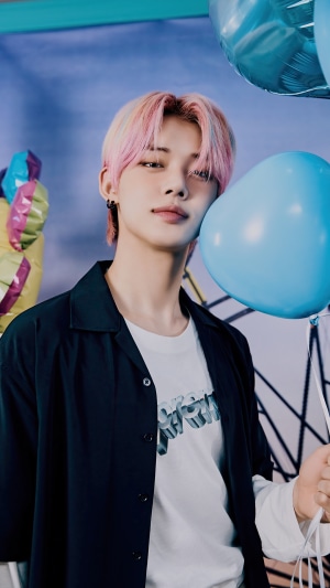 Yeonjun from TXT with Balloons