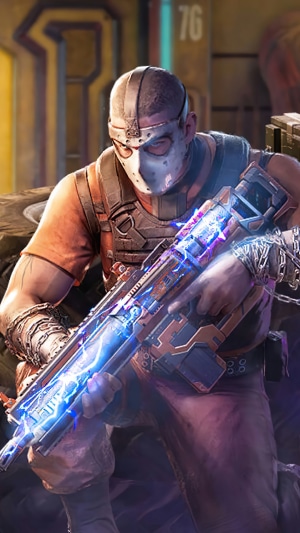 Convict with electric rifle in Call of Duty Mobile