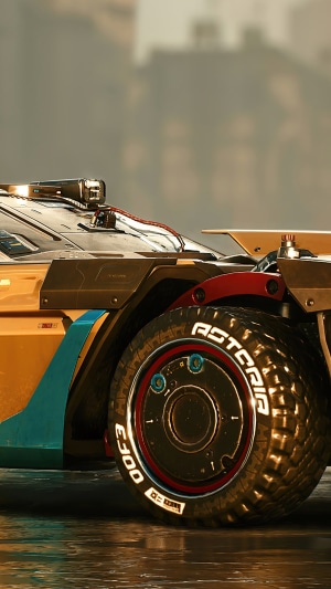 Cyberpunk 2077 Sports Car Wheel