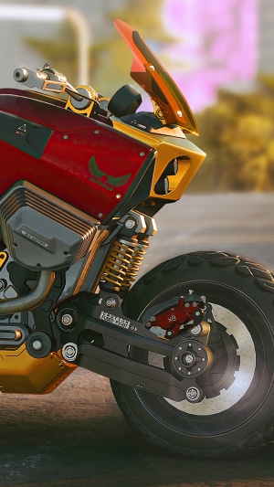 Motorcycle from Cyberpunk 2077