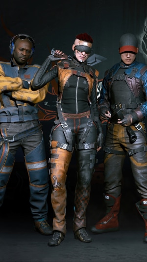 Three characters from Cyberpunk 2077