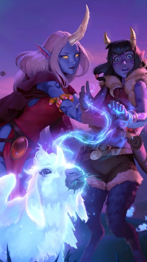 Soraka and companion from League of Legends