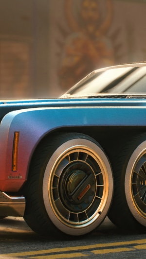 Quad-wheel car from Cyberpunk 2077