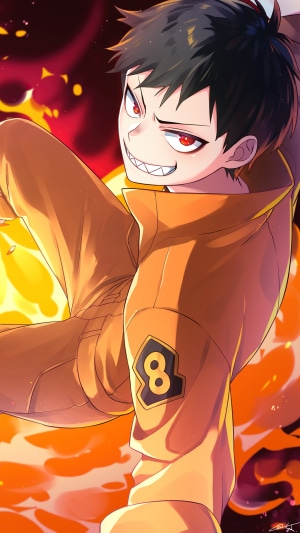 Shinra Kusakabe from Fire Force