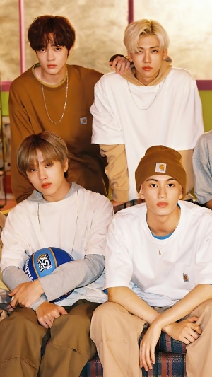 NCT Dream members in casual outfits