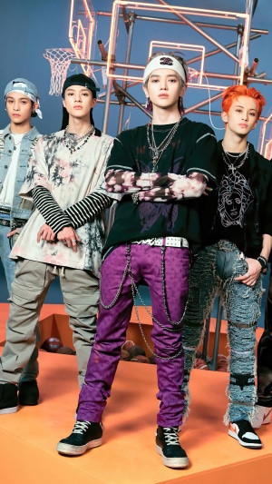NCT U Kpop group members posing