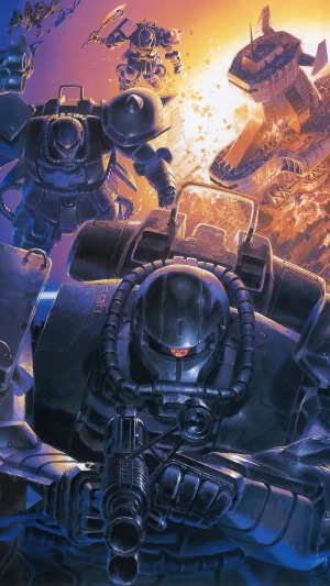 Mobile Suit Gundam: Zaku IIs in Battle